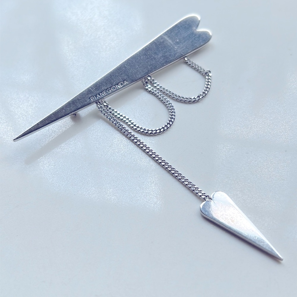 Pianegonda sterling silver pin. Made in Italy